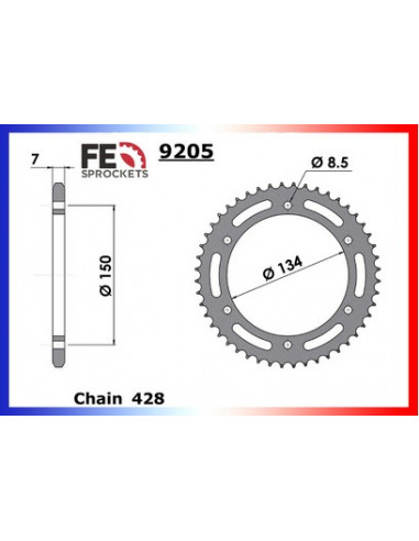 COUR AC KMX125 '86/03 50 428