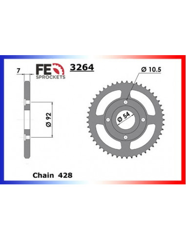 COUR AC TZR125 87/92 43 428