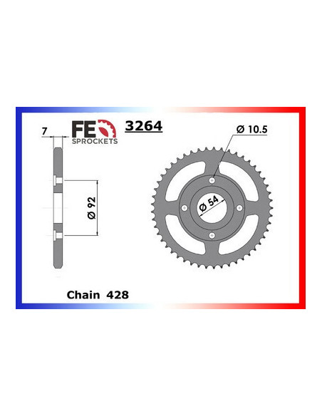 COUR AC TZR125 87/92 49 428