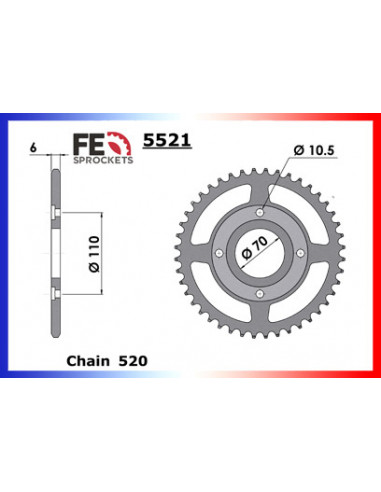 COUR AC CB250RS/A/B 44 520