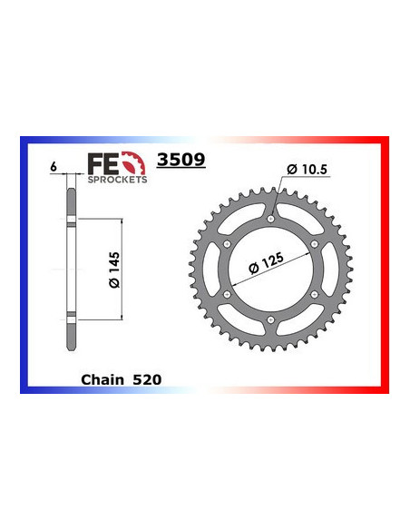 COUR AC DT250MX 45 520