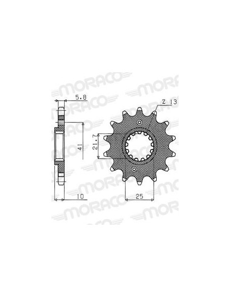 Kit chaine DID pour Honda NX 650 Dominator 95 à 00