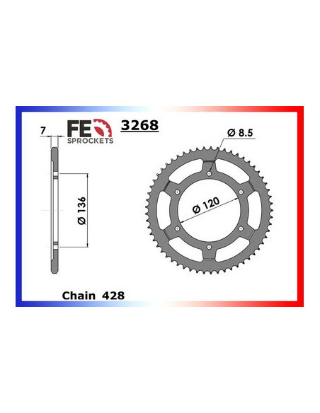COUR AC FZR.400.RR '92/95 57 428
