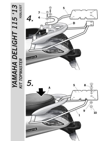 Porte paquet Shad Top Master Y0DL53ST