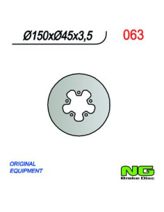 DISQUE DE FREIN NG BRAKE FIXE ARRIERE GAUCHE