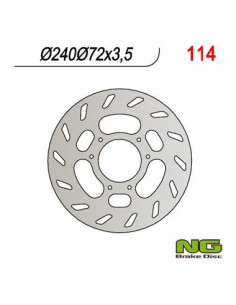 DISQUE DE FREIN NG BRAKE FIXE AVANT GAUCHE