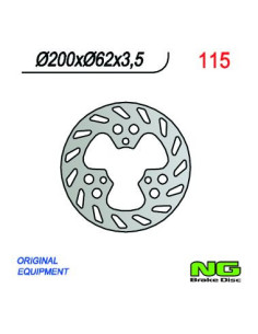 DISQUE DE FREIN NG BRAKE FIXE ARRIERE DROIT