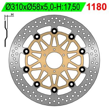 DISQUE AVANT ROND FLOTTANT NG BRAKE