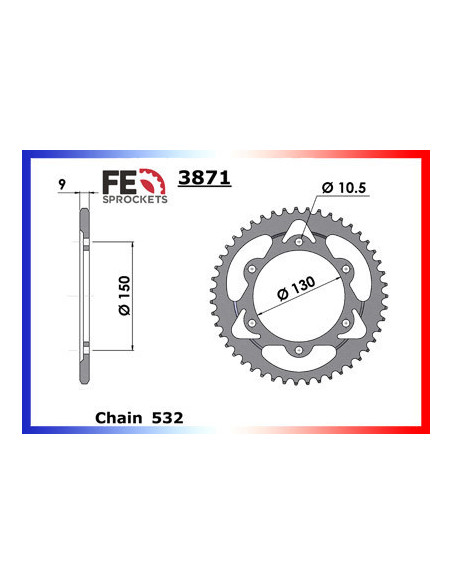 COUR AC FZR1000 '87/95 38 532