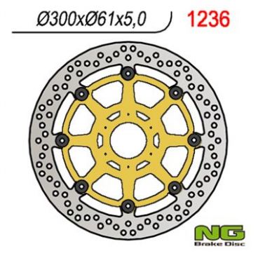 DISQUE AVANT ROND FLOTTANT NG BRAKE