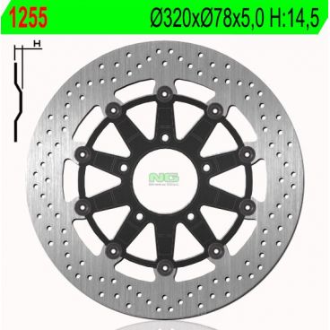 DISQUE AVANT ROND FLOTTANT NG BRAKE