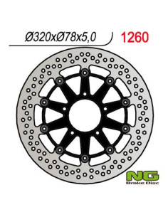 DISQUE AVANT ROND FLOTTANT NG BRAKE