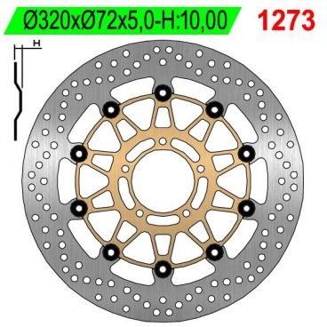 DISQUE AVANT ROND FLOTTANT NG BRAKE