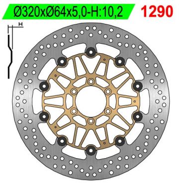 DISQUE AVANT ROND FLOTTANT NG BRAKE