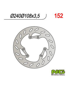 DISQUE DE FREIN NG BRAKE FIXE AVANT GAUCHE