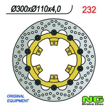 DISQUE DE FREIN NG BRAKE FLOTTANT AVANT DROIT