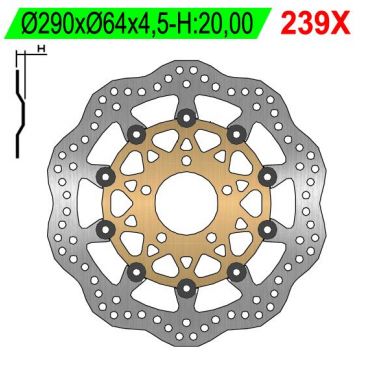 DISQUE AVANT PETALES FLOTTANT NG BRAKE