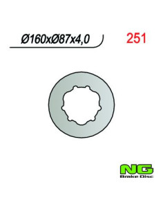 DISQUE DE FREIN NG BRAKE FIXE ARRIERE GAUCHE