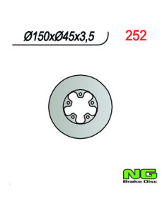 DISQUE DE FREIN NG BRAKE FIXE ARRIERE DROIT