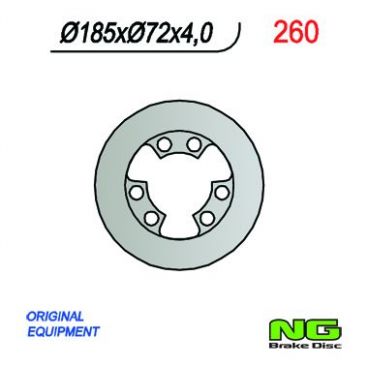 DISQUE DE FREIN NG BRAKE FIXE AVANT GAUCHE