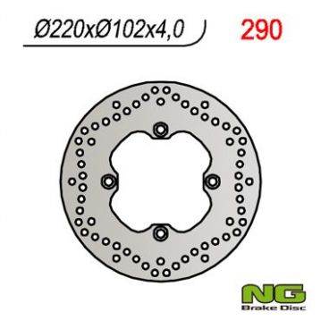 DISQUE DE FREIN NG BRAKE FIXE ARRIERE DROIT