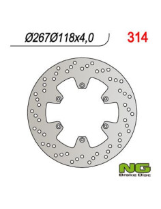DISQUE DE FREIN NG BRAKE FIXE AVANT GAUCHE