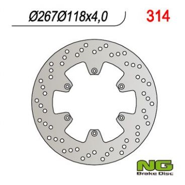 DISQUE DE FREIN NG BRAKE FIXE AVANT GAUCHE