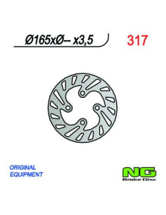 DISQUE DE FREIN NG BRAKE FIXE ARRIERE GAUCHE