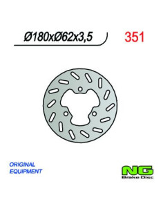 DISQUE DE FREIN NG BRAKE FIXE ARRIERE DROIT