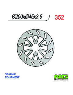 DISQUE DE FREIN NG BRAKE FIXE ARRIERE DROIT