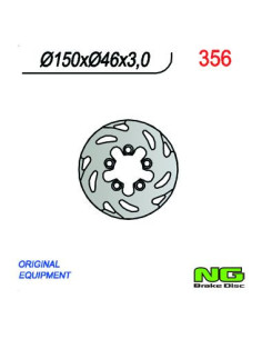 DISQUE DE FREIN NG BRAKE FIXE ARRIERE DROIT