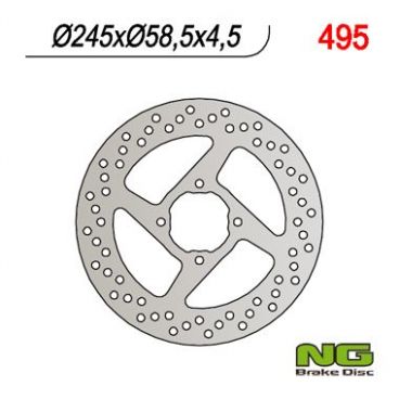 DISQUE DE FREIN NG BRAKE FIXE ARRIERE CENTRAL