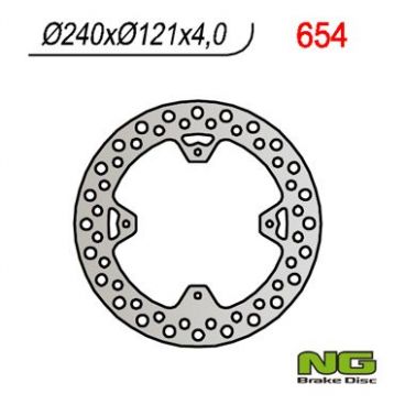 DISQUE DE FREIN NG BRAKE FIXE ARRIERE DROIT