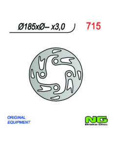 DISQUE FREIN NG BRAKE FIXE AVANT GAUCHE 715