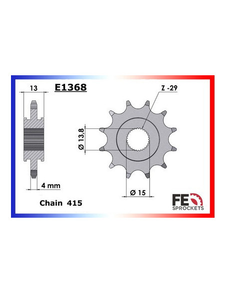 103 SPX/CLIP/RACING 13 Dents