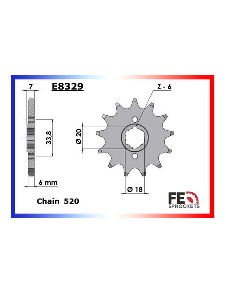 PIG MBX125-NSR125'87/88 14 520