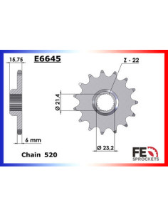 PIG XT600Z/T 87 F/DISQUE 15 2