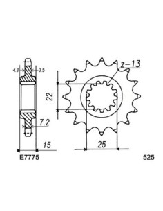 PSB ZX-6R.NINJA '95/97  15  525