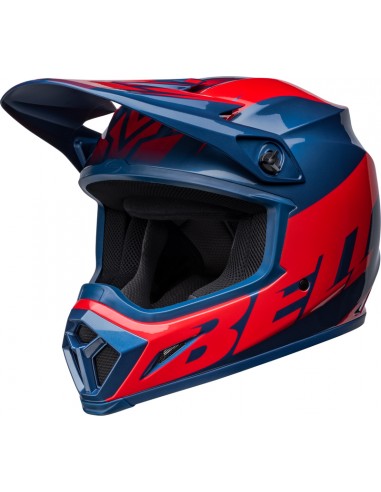 Casque BELL MX-9 Mips - Disrupt Gloss True Blue/Red