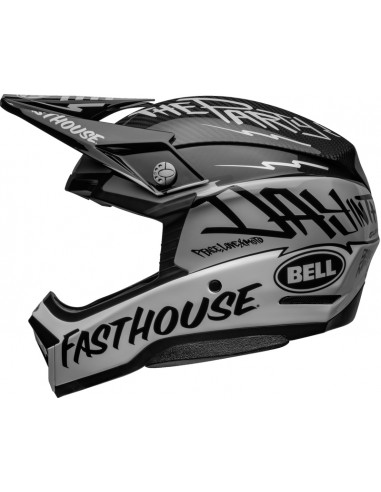 Casque BELL Moto-10 Spherical - Fasthouse DID 22 Gloss Black/White