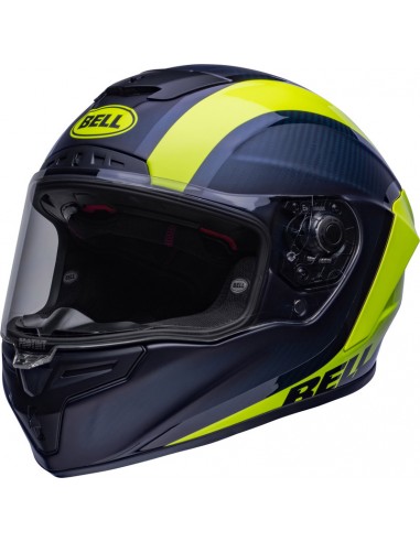 Casque BELL Race Star DLX Flex - Tantrum 2 Matte/Gloss Dark Blue/Hi-Viz Yellow