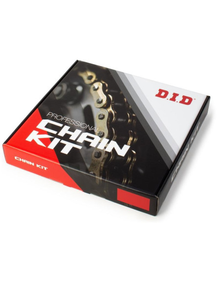 Kit chaine DID  ACIER YAMAHA WR 250 F   N,P,Q,R,T,V 2001 à 2006   