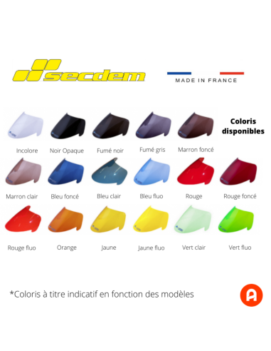 Bulle haute protection YAMAHA 750 YZF  surélevée 