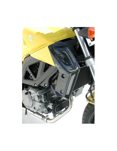 Ecopes Ermax pour  SV 650 N 2003/2011 gris métal bleuté/look carbone argent 