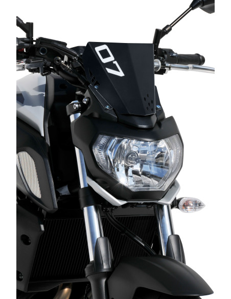 saute vent sport en aluminium anodisé pour MT07 2018/2019 