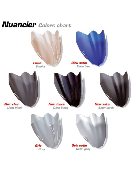 Saute vent double galbe 32 cm(+kit de fixation)  Ermax pour F 800 R  2009/2014 