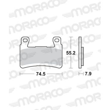 Plaquettes de frein moto SBS Racing Dual Carbon 894DC