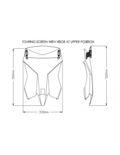 Bulle Touring Avec Visière 20415 Puig pour KTM 390 ADVENTURE 2020 et + 