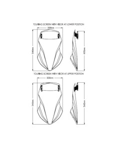 Bulle Touring Avec Visière 20753 Puig pour Honda NC750X 2021 et + 