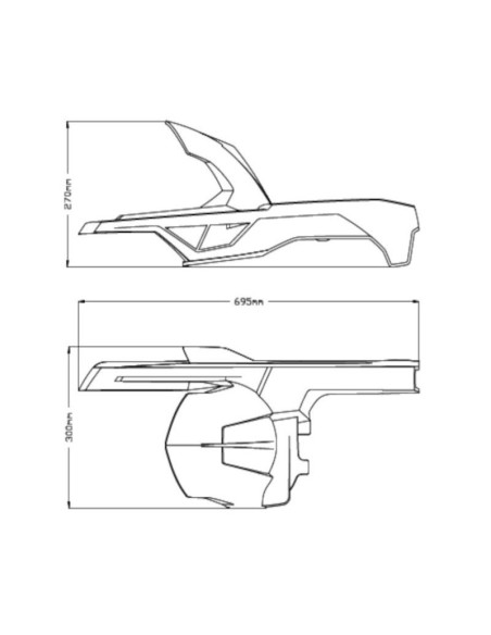 Garde-boue Arrière 20544 Puig pour BMW F900R et F900XR 2020 et + 